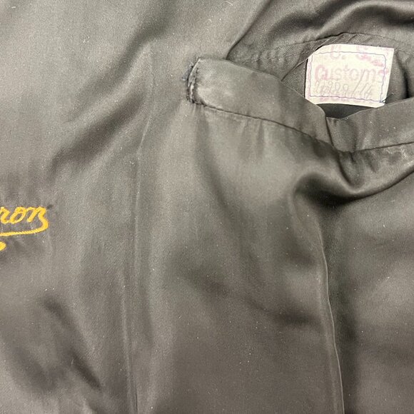 Vintage AJ Gervais Windsor Black Plush Fluffy Full Length Genuine Rabbit Coat - Picture 11 of 12